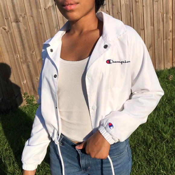 champion cropped windbreaker